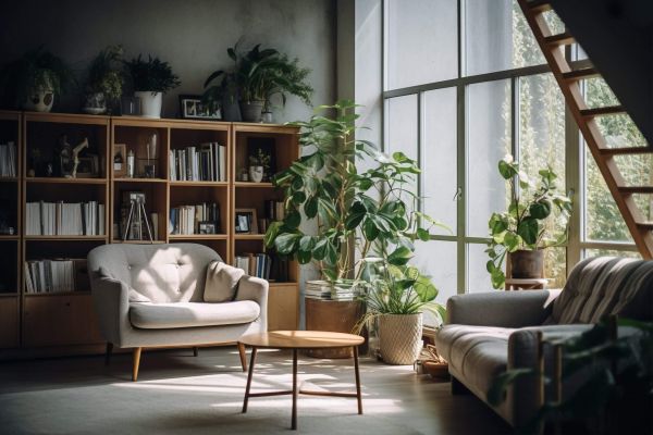 Haus Frontalansicht - Weiß, Modern mit Gartenanlage 